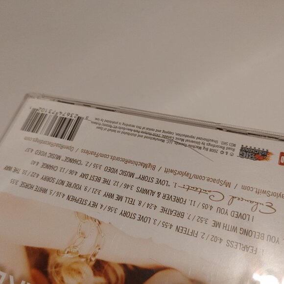 TAYLOR SWIFT FEARLESS CD 2008 Big Machine Records Enhanced Content - Picture 3 of 5